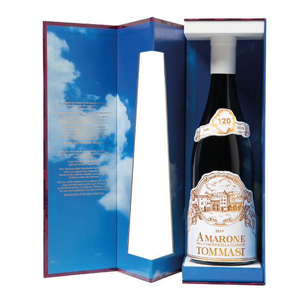 Confezione della limited edition di Amarone della Valpolicella Tommasi